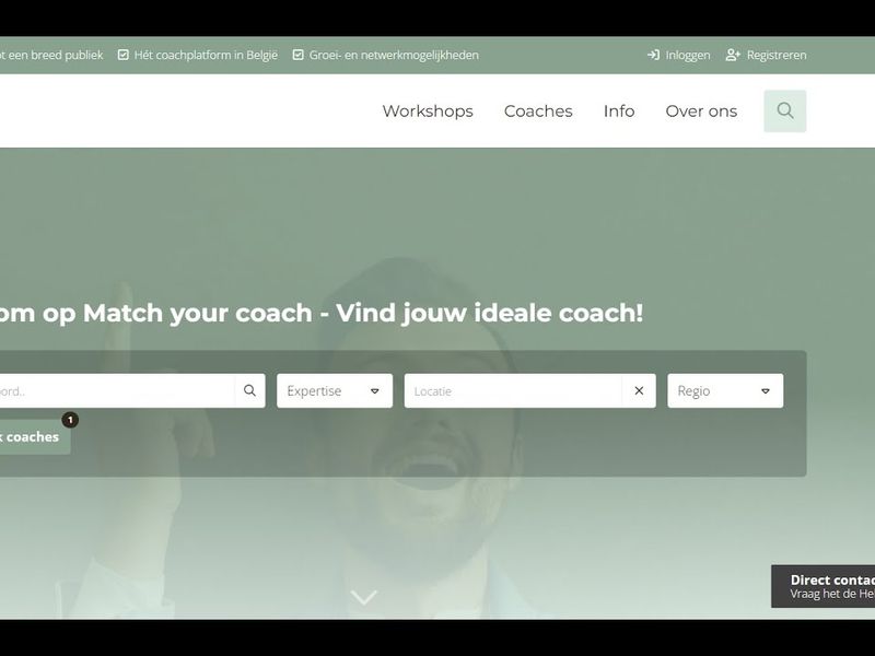 Voorbeeld bedrijfspagina coach